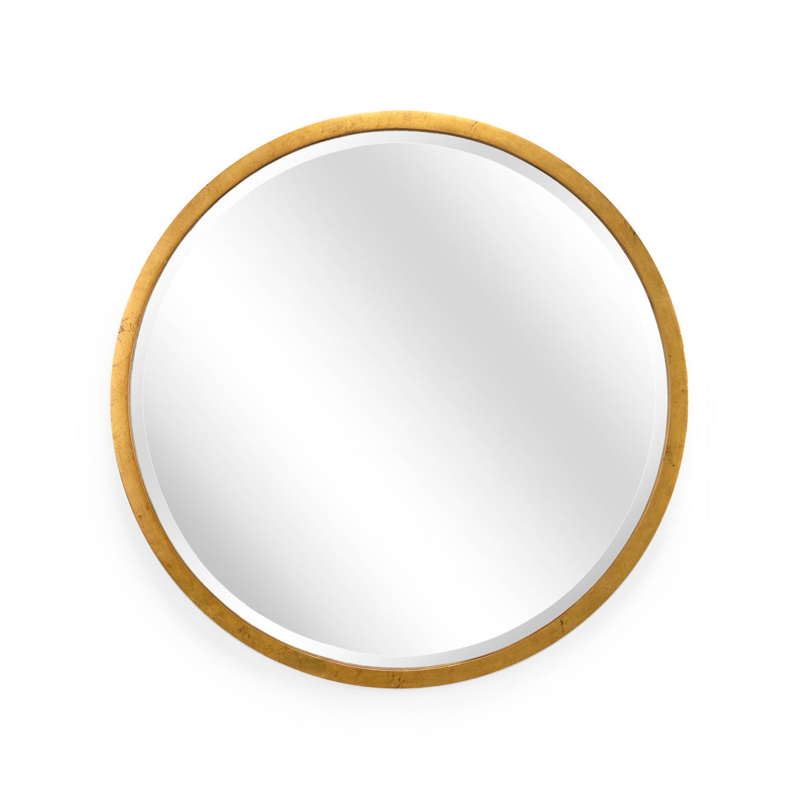 Large Round Mirror - Gold in 44 / Metal - Chelsea House