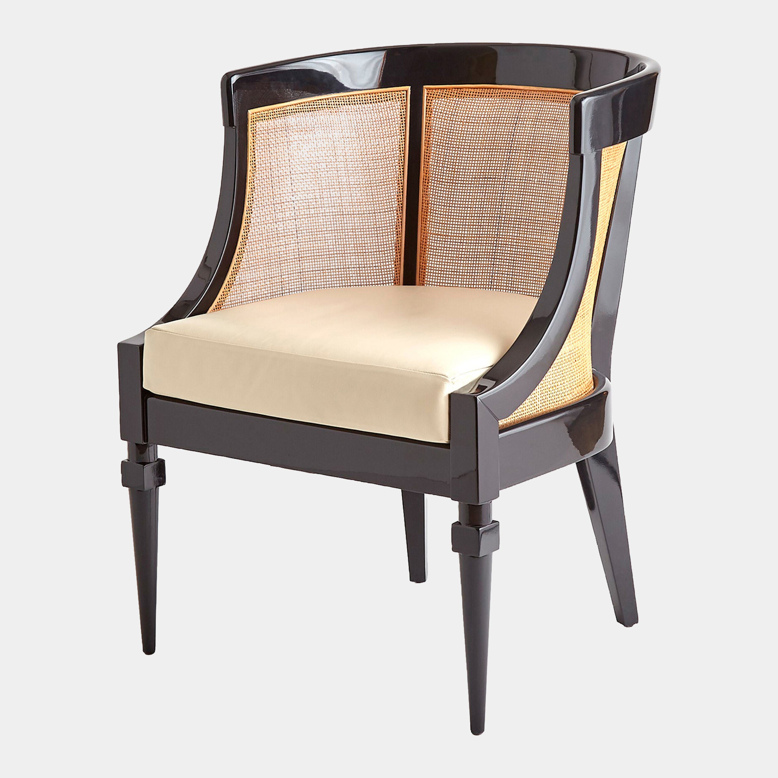 Naomi Cane Chair-Black