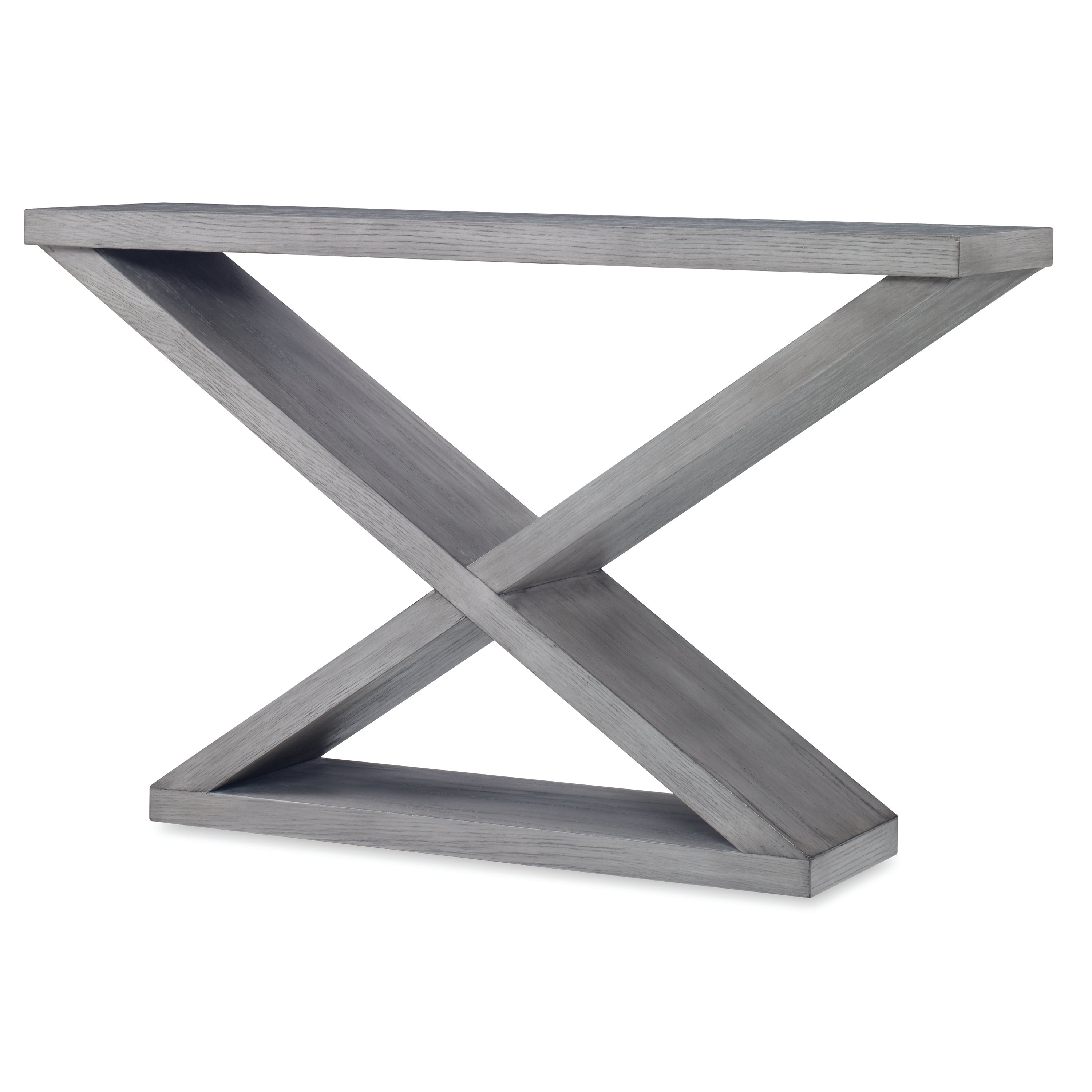 Salone Double-V Console - Ash Grey in Grey – Ambella Home
