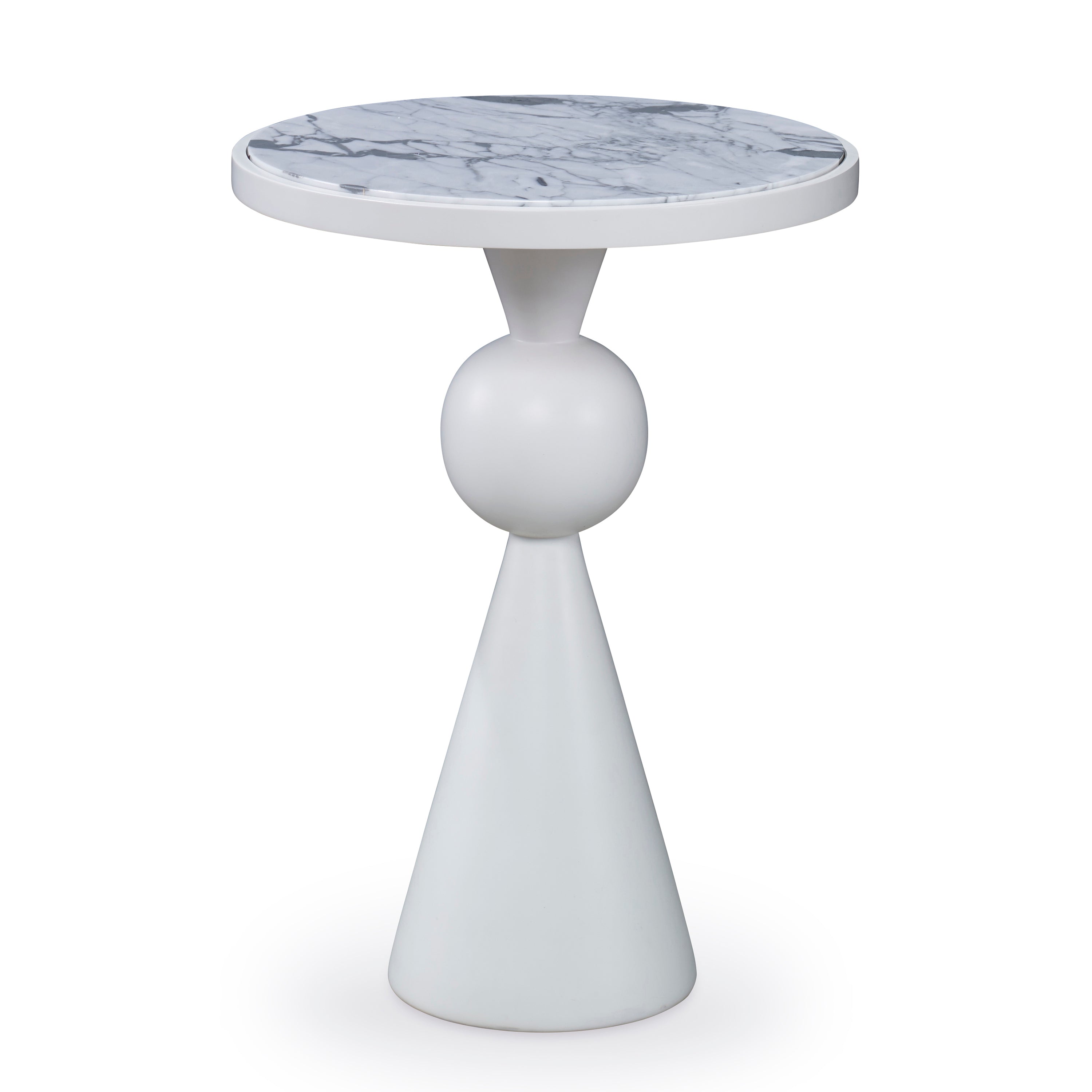 Minaret Accent Table - White – Ambella Home