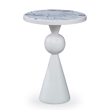 Minaret Accent Table - White – Ambella Home