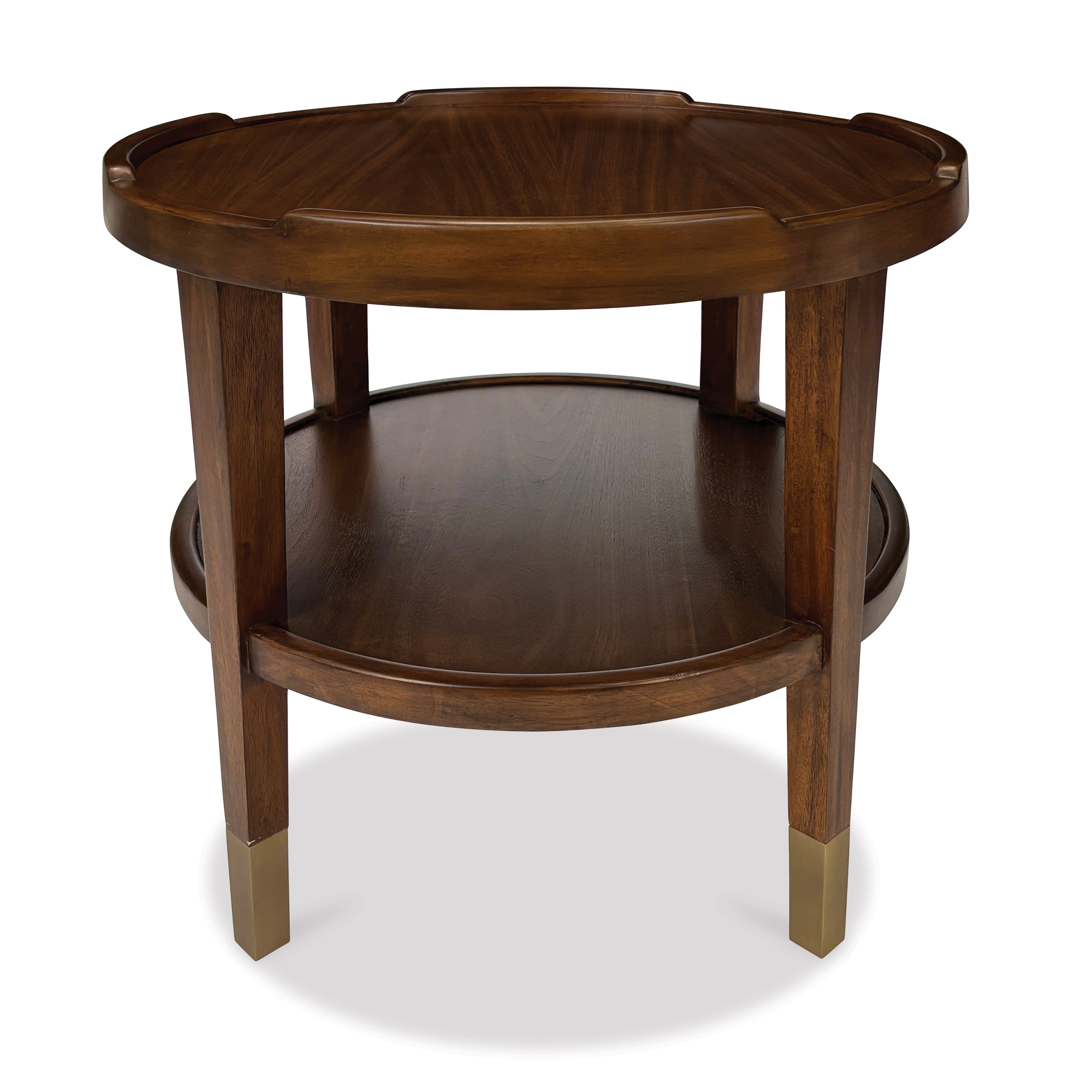Crenellated Round End Table – Ambella Home