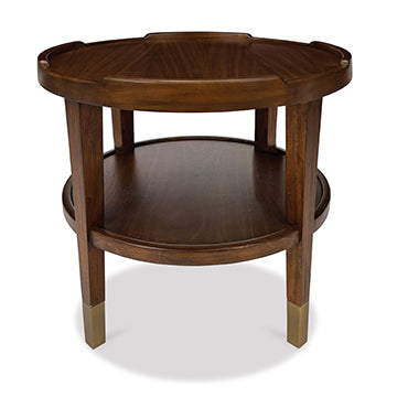 Crenellated Round End Table – Ambella Home