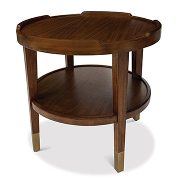 Crenellated Round End Table – Ambella Home