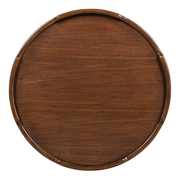 Crenellated Round End Table