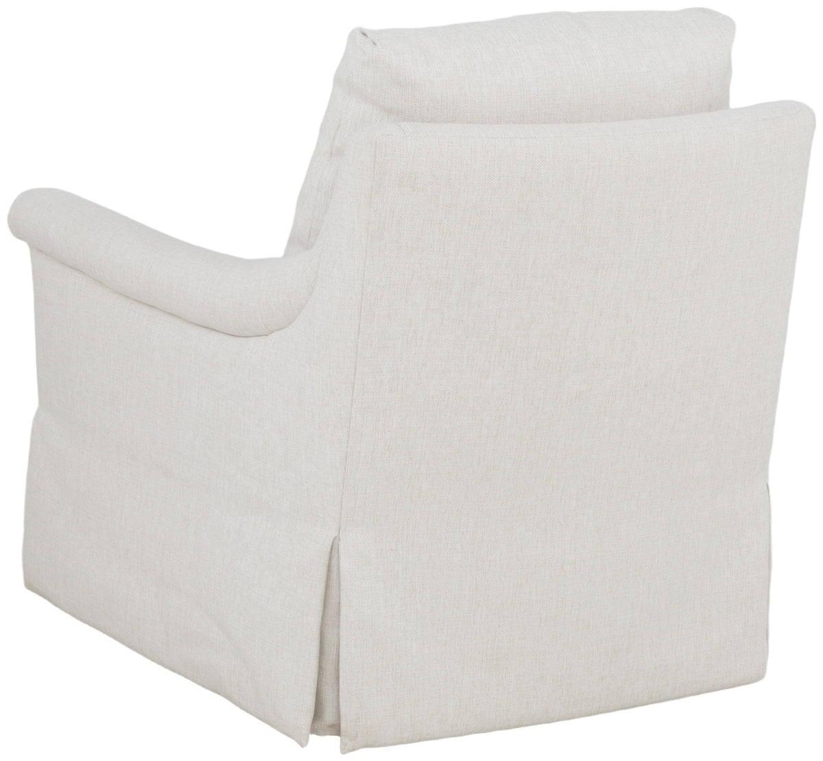 Rolled Pleated Arm Skirted Lounge Chair (2730-01-W) - Fairfield Chair