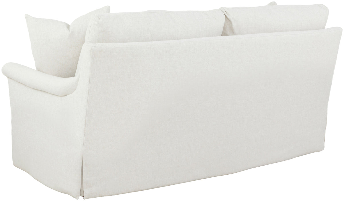 Olivia 80" Rolled Pleated Arm Skirted Sofa (2730-80-W) - Fairfield Chair