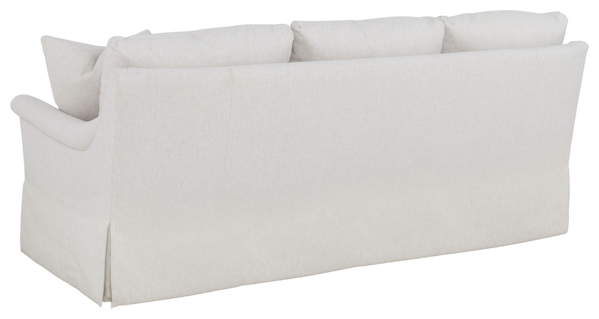 90" Rolled Pleated Arm Skirted Sofa (2732-50-W) - Fairfield Chair