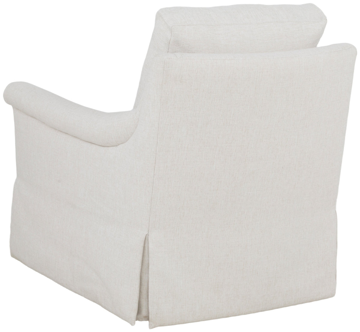 Rolled Pleated Arm Swivel Chair (2734-31-W) - Fairfield Chair