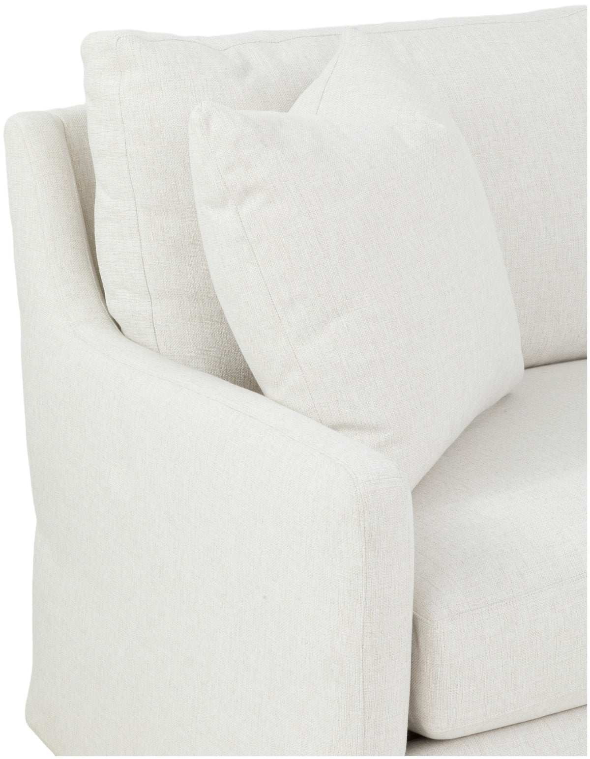 86" Tapered Arm Skirted Sofa (2766-50-W) - Fairfield Chair