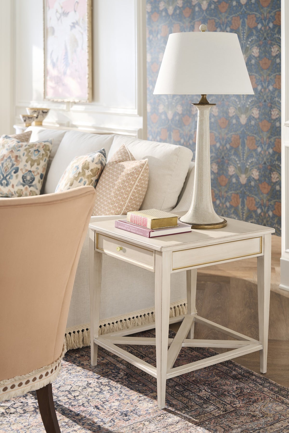 Linea Rectangular One Drawer End Table (8010-ET-C) - Fairfield Chair
