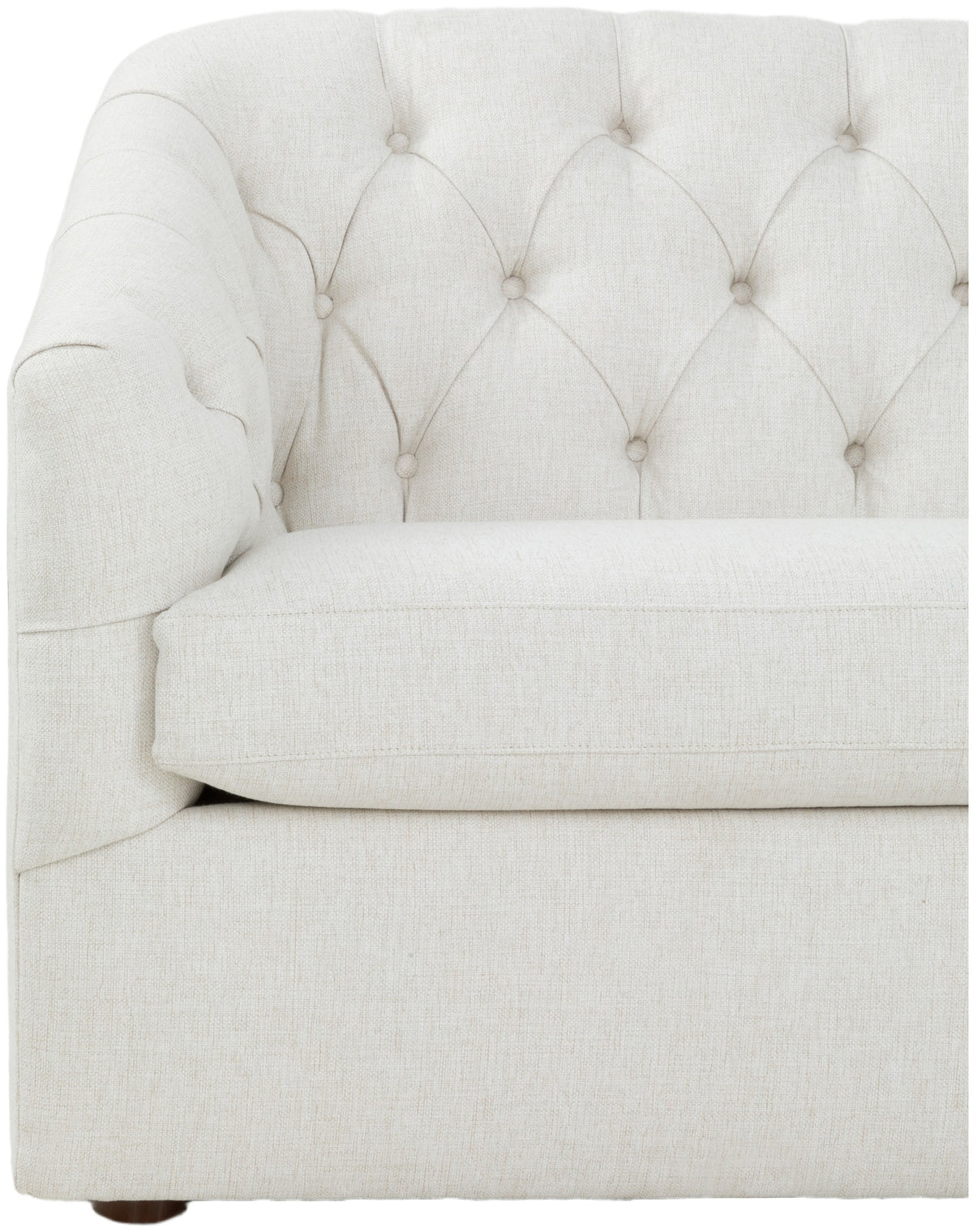 Coco II Tufted Back 88" Leather Sofa (L-2781-88) - Fairfield Chair