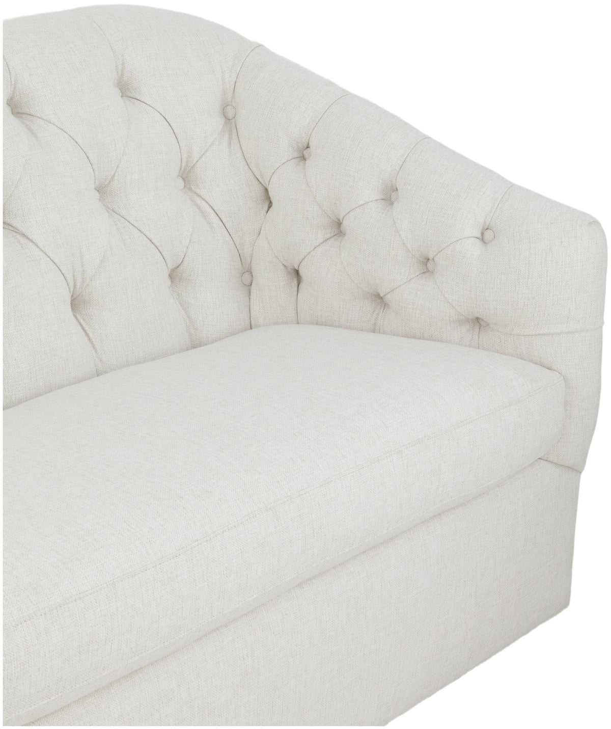 Coco II Tufted Back 88" Leather Sofa (L-2781-88) - Fairfield Chair