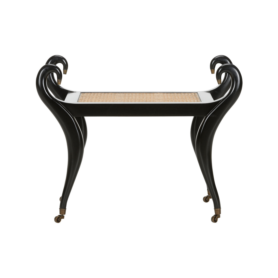 Swan Vanity Bench - Black in 24 / Wood - Chelsea House