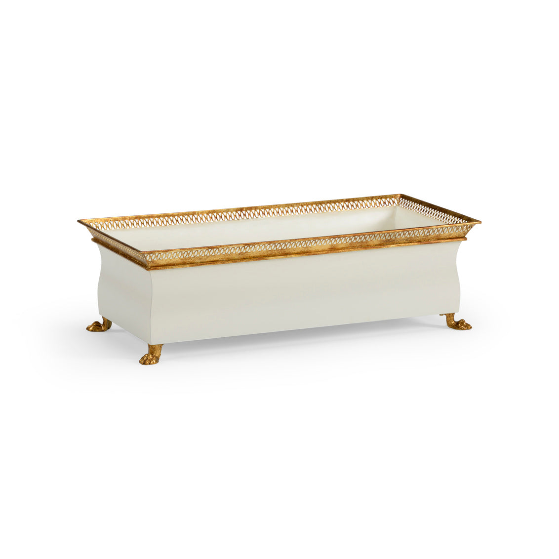 French Tole Planter - Cream