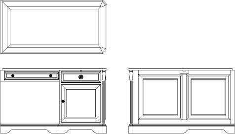 Brookhaven Right Pedestal Return
