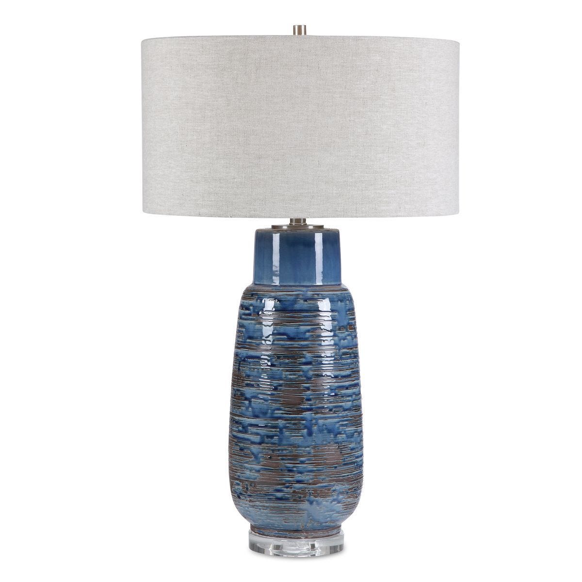 Magellan Table Lamp, Blue – Lamps by Uttermost | Sutter & Vale