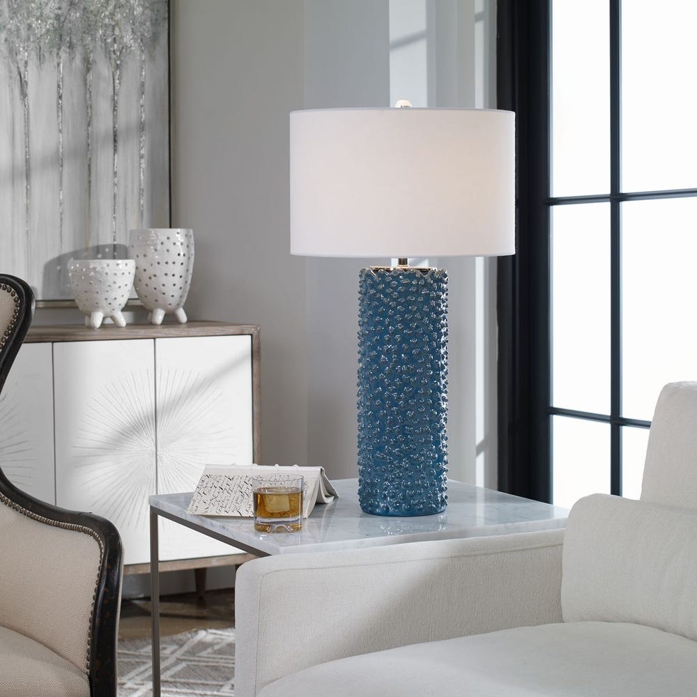 Ciji Table Lamp, Blue