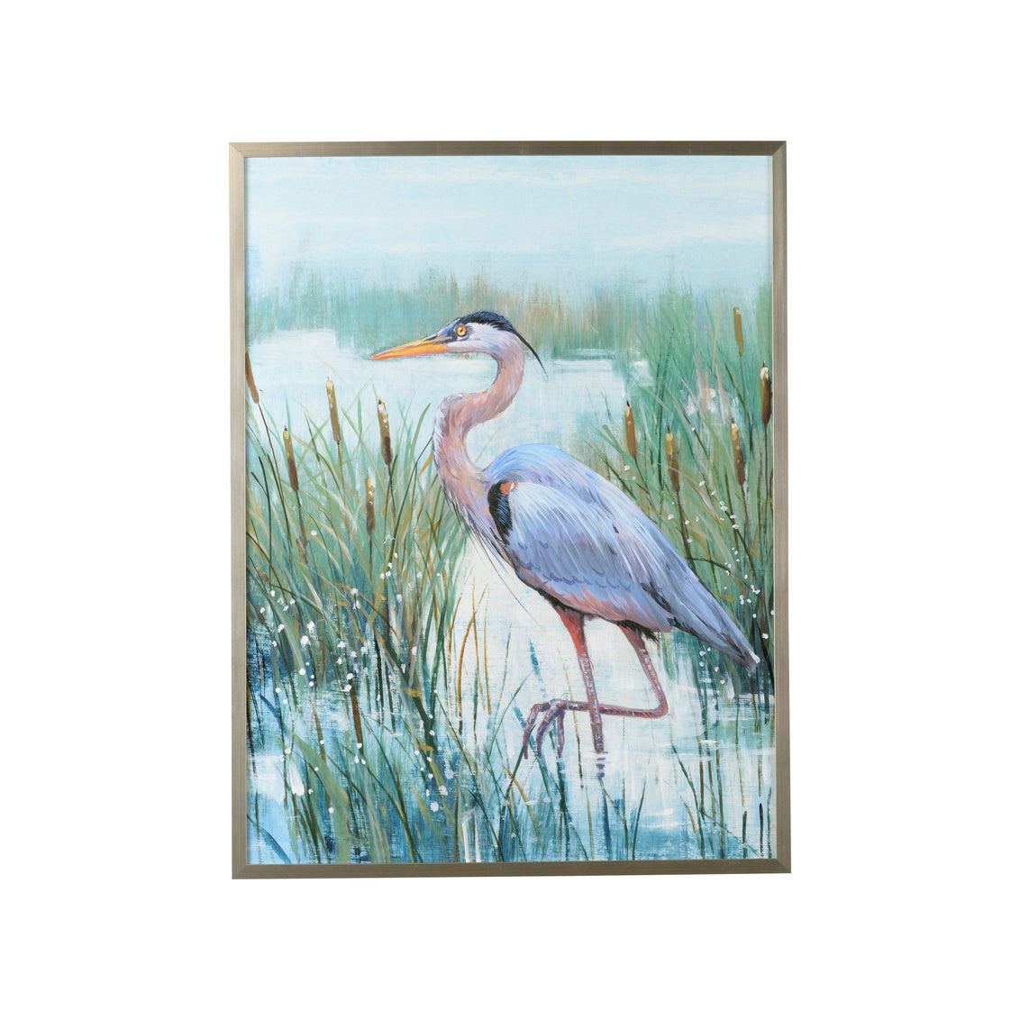 Marsh Heron II in 49.75h x 37.75w x 2d / Canvas - Chelsea House