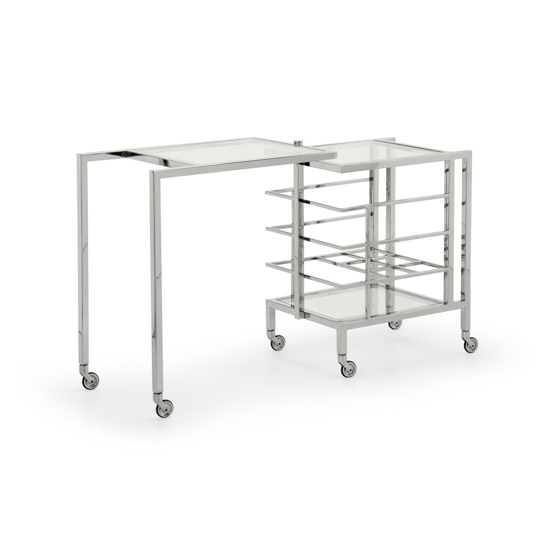 Rankin Bar Cart - Nickel in 30.5 / Metal - Chelsea House