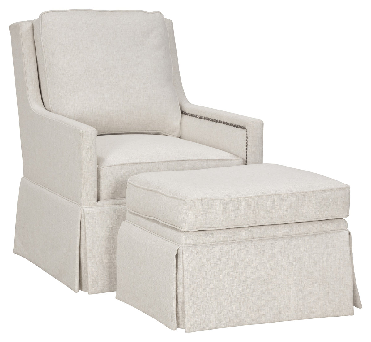 Skirted Ottoman (2973-20) - Fairfield Chair