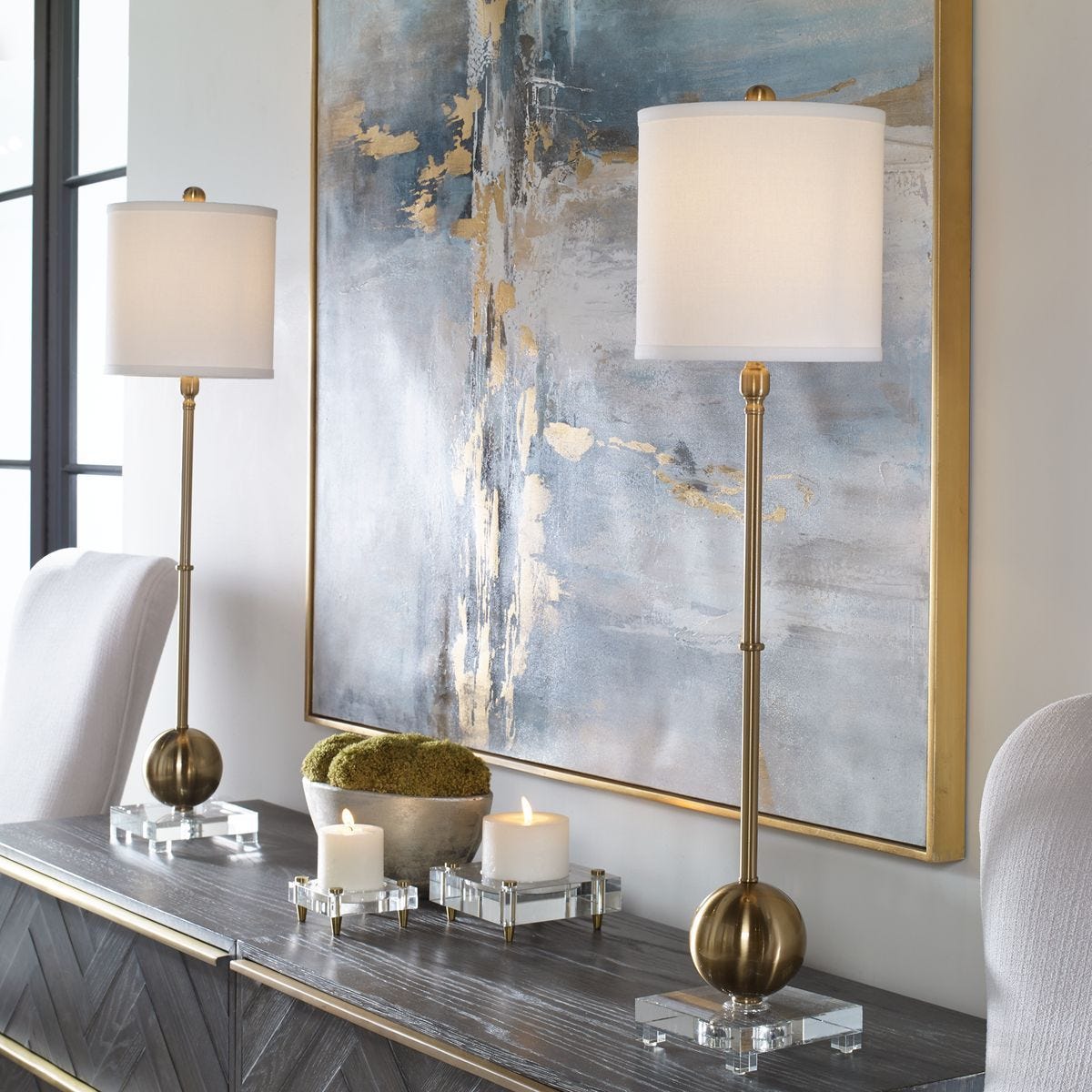 Laton Buffet Lamp, Brass – Lamps by Uttermost | Sutter & Vale