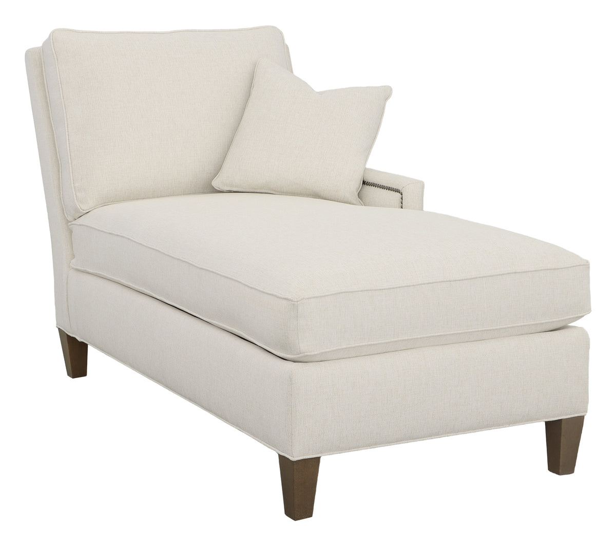 Right Arm Chaise with Tapered Leg (2996-26) - Fairfield Chair