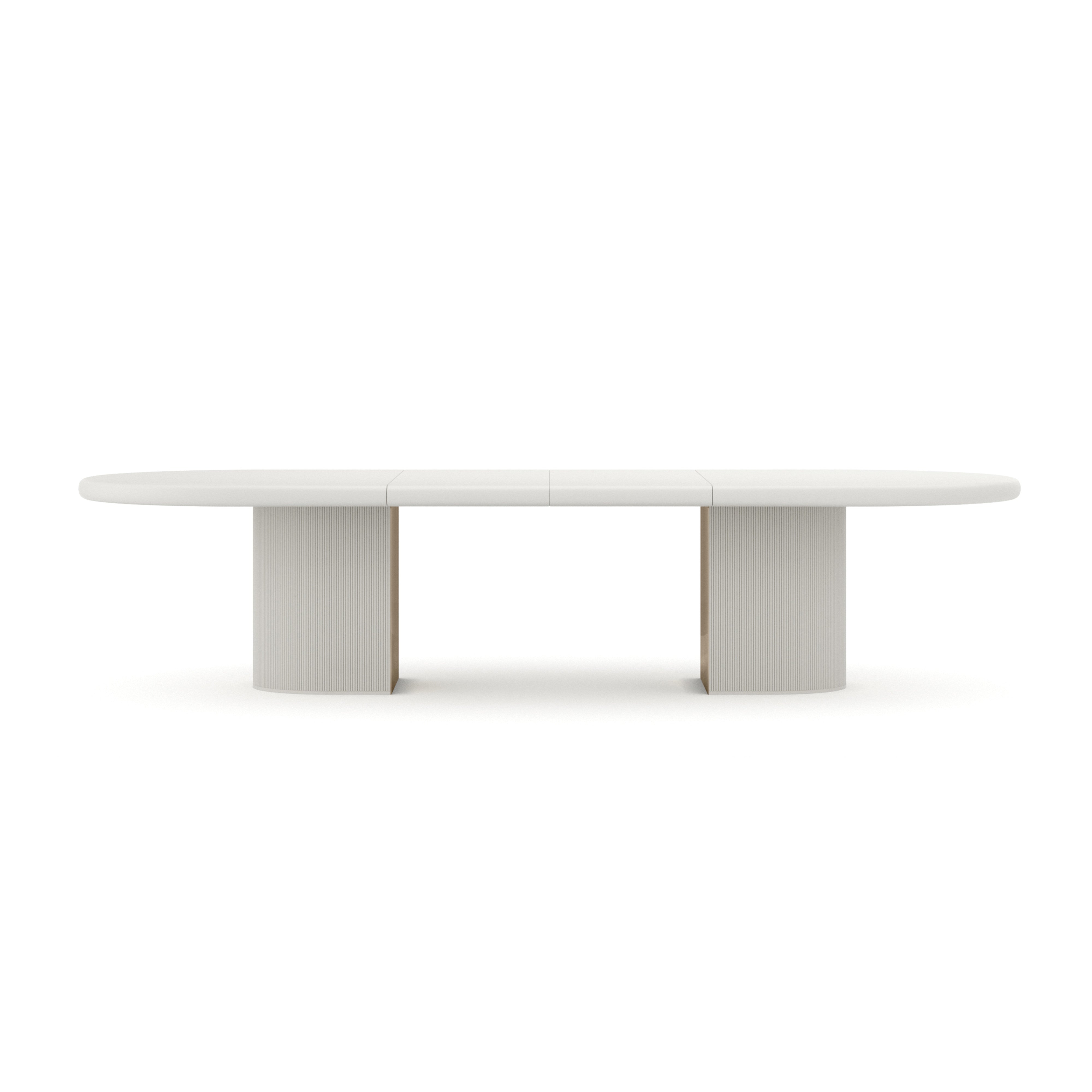 Love Dining Table - Matte Pearl – Dining Tables by Caracole | Sutter & Vale