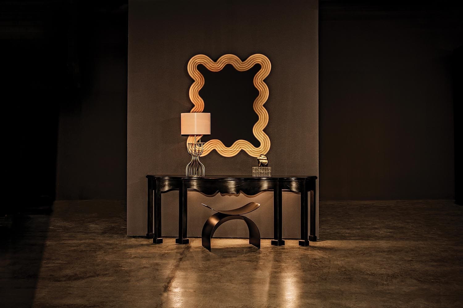 Estate Console, H. Black in Hand Rubbed Black — Noir Furniture