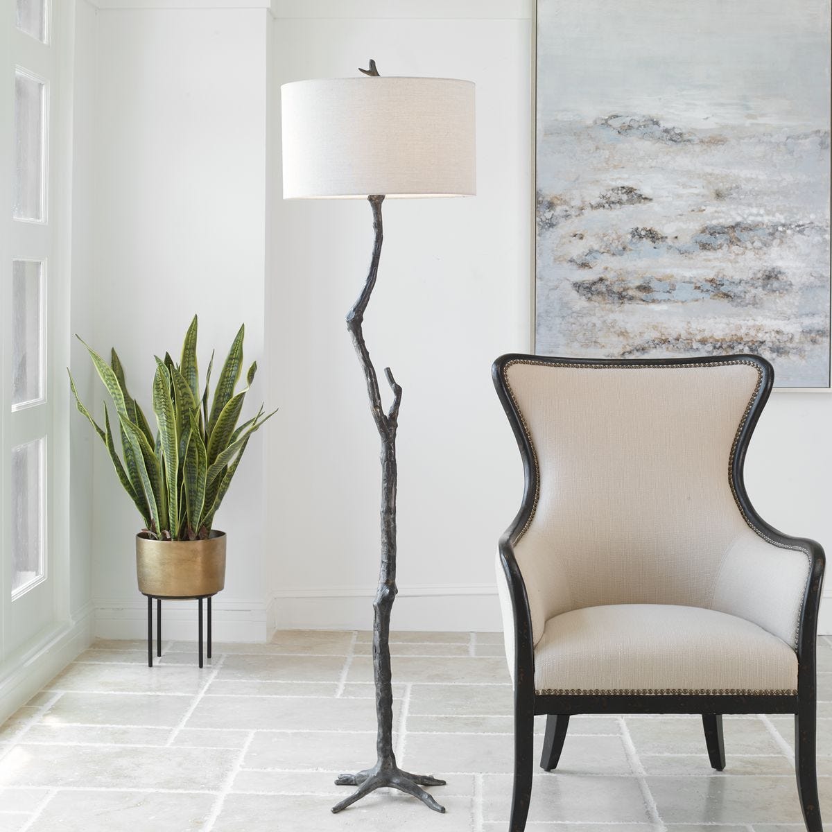 Spruce Floor Lamp – Lamps by Uttermost | Sutter & Vale