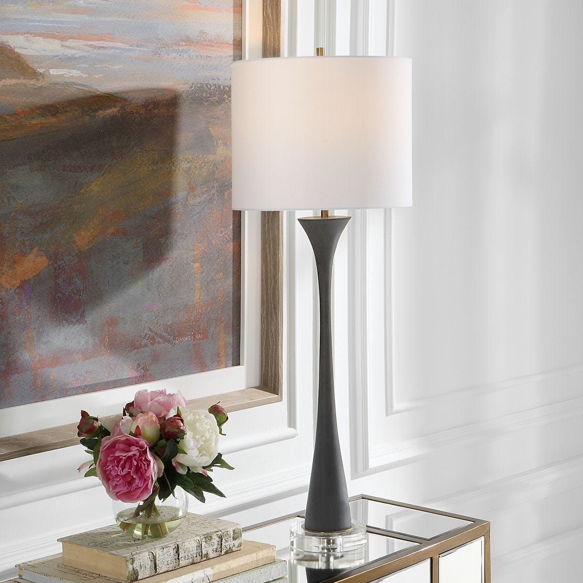 Fountain Buffet Lamp, Black – Lamps by Uttermost | Sutter & Vale