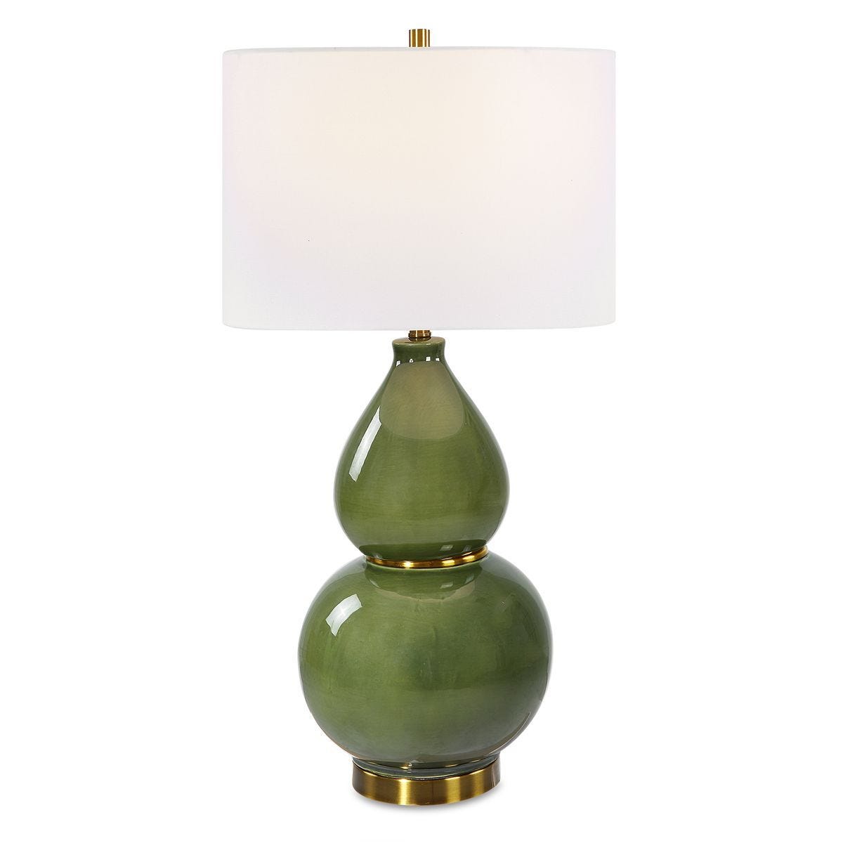 Gourd Table Lamp, Green – Lamps by Uttermost | Sutter & Vale