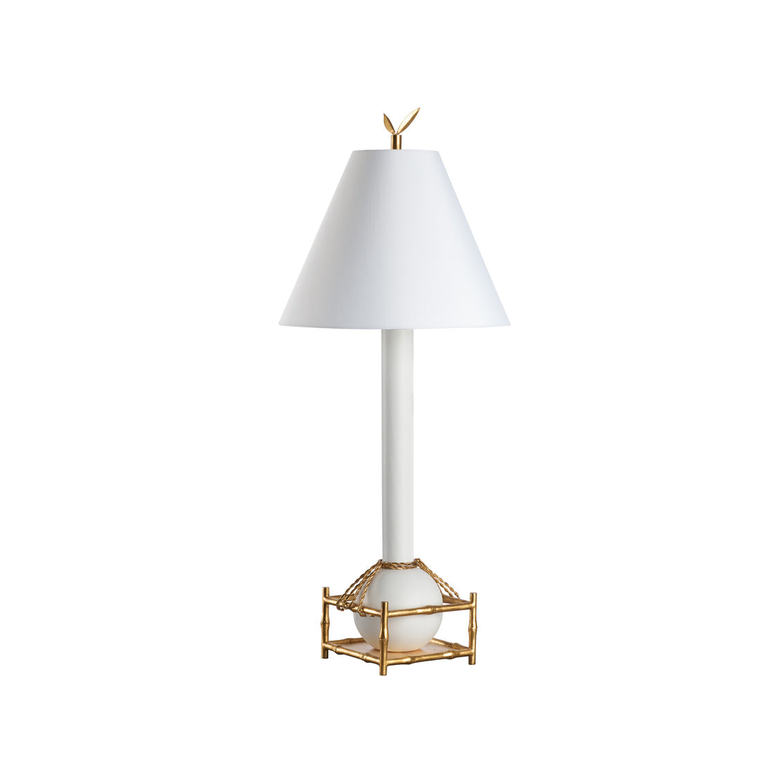 Tai Fu Table Lamp - White in 39 / Ceramic/Porcelain - Chelsea House