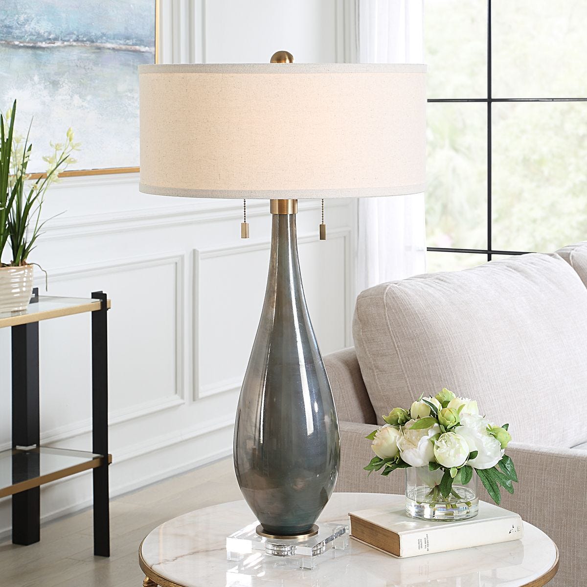 Cardoni Table Lamp, Bronze