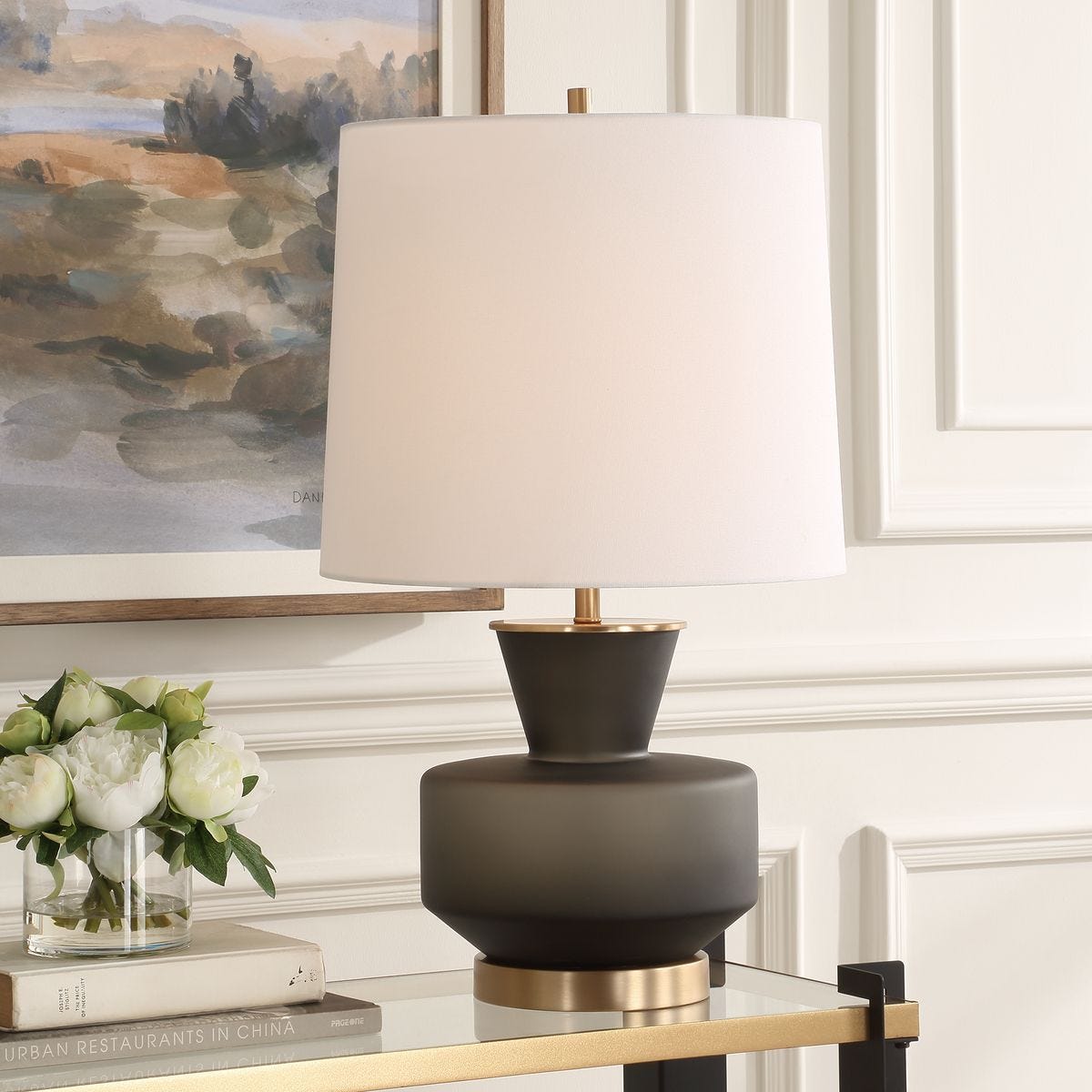 Trentino Table Lamp, Black – Lamps by Uttermost | Sutter & Vale