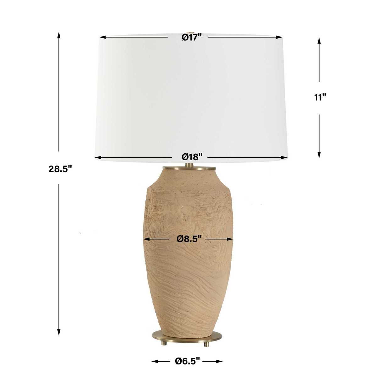 Sandstone Flow Table Lamp – Table Lamps by Uttermost | Sutter & Vale