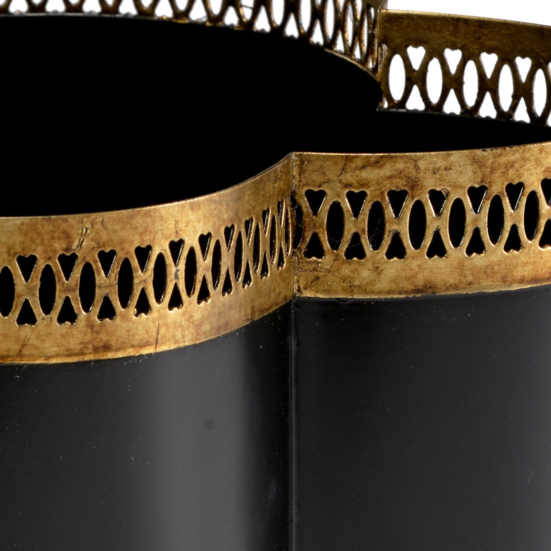 Tracery Cachepot - Black (Sm)