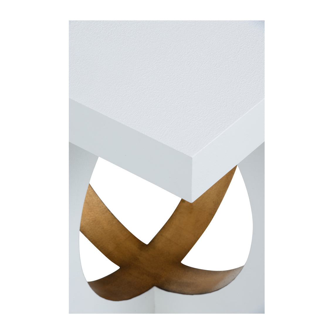 Swoop Side Table - White in 26.5 / Wood - Chelsea House