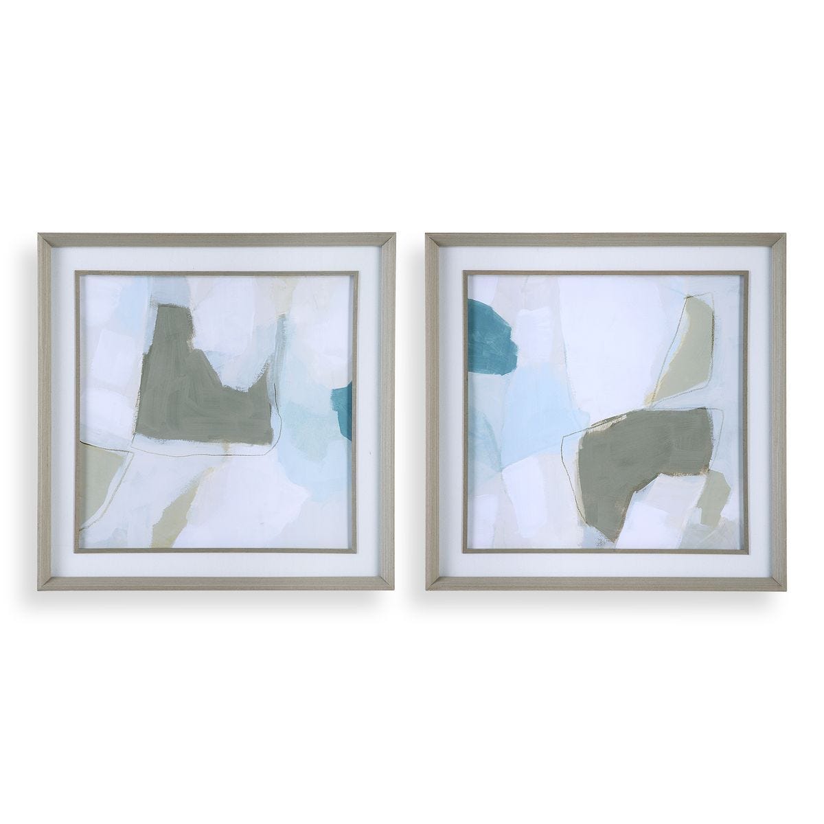 Mist Shapes Framed Prints, S/2 by Uttermost