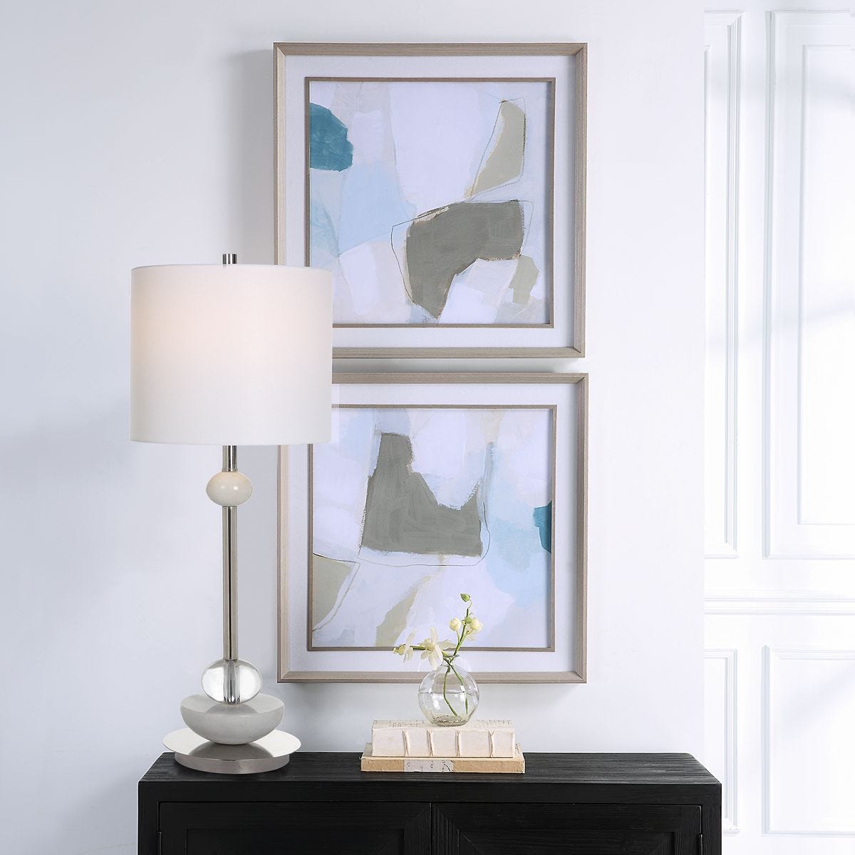 Mist Shapes Framed Prints, S/2 by Uttermost