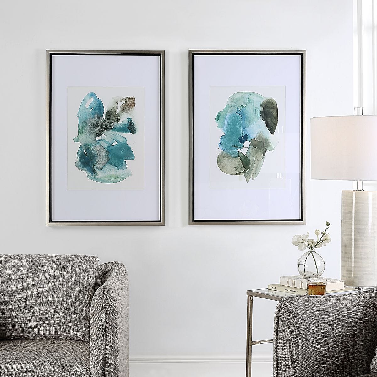 Blueprints Framed Prints, S/2 – Art by Uttermost | Sutter & Vale
