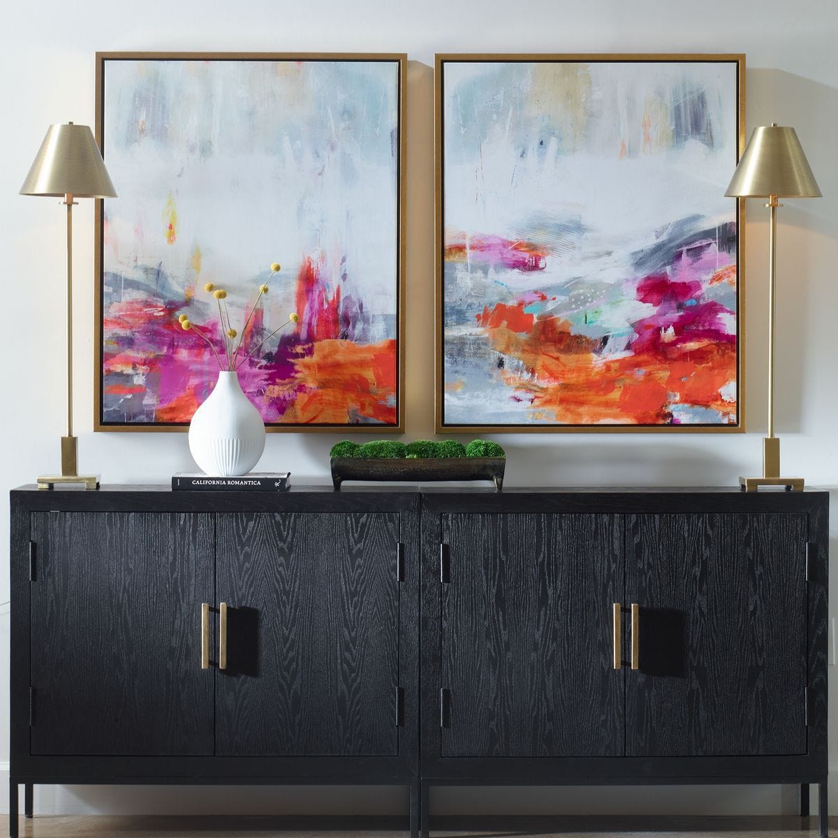 Color Theory Framed Canvases, S/2 – Art by Uttermost | Sutter & Vale