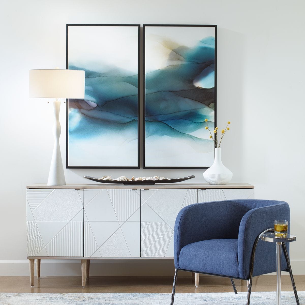 September Desert Framed Canvases, S/2 – Art by Uttermost | Sutter & Vale