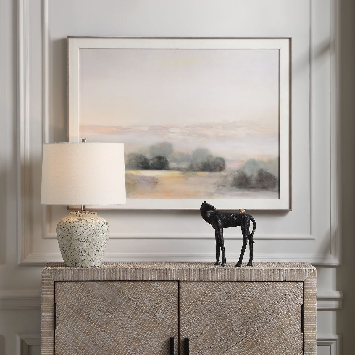 Atmospheric Neutral Framed Print – Art by Uttermost | Sutter & Vale