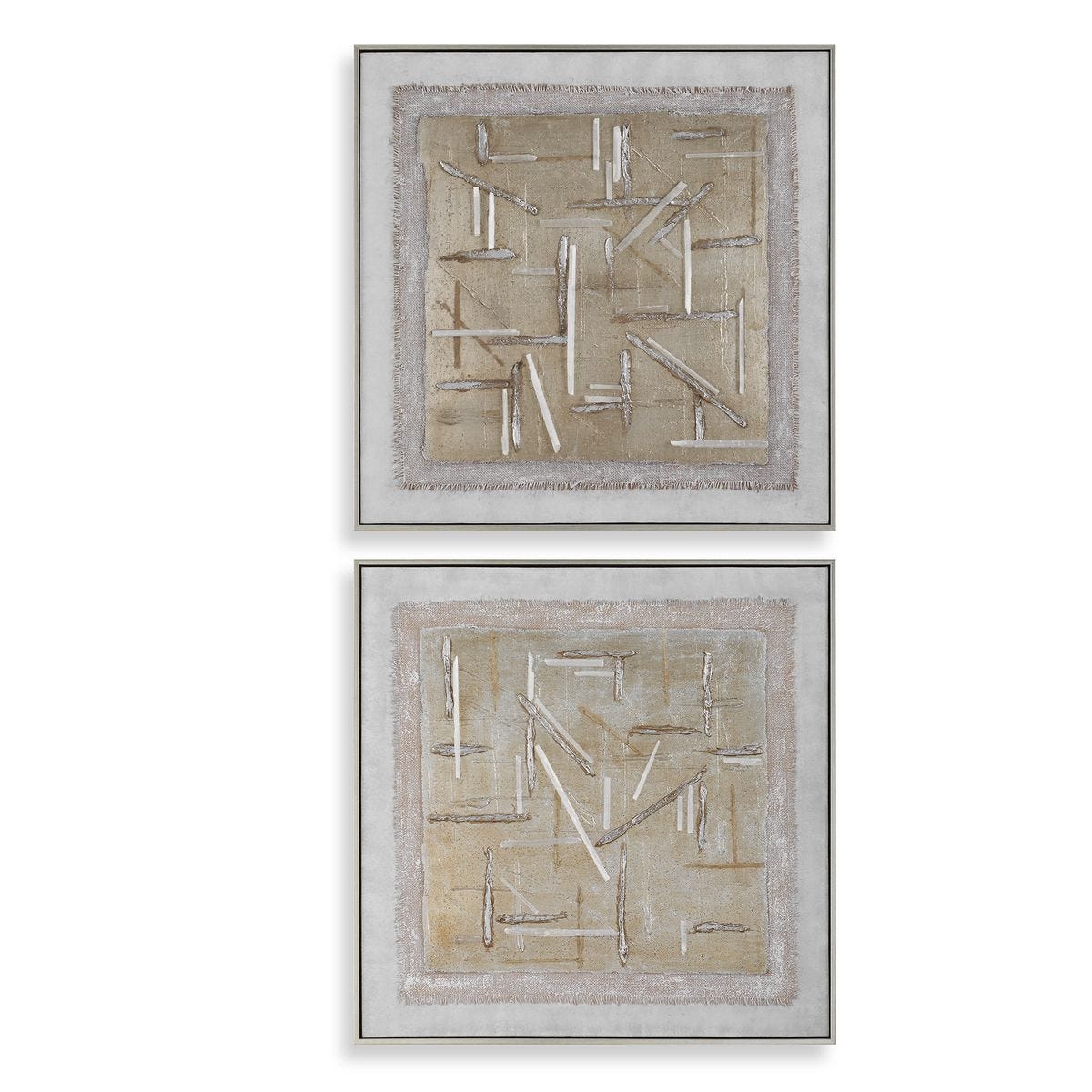 Unpredictable Hand Painted Canvases, S/2 – Art by Uttermost | Sutter & Vale