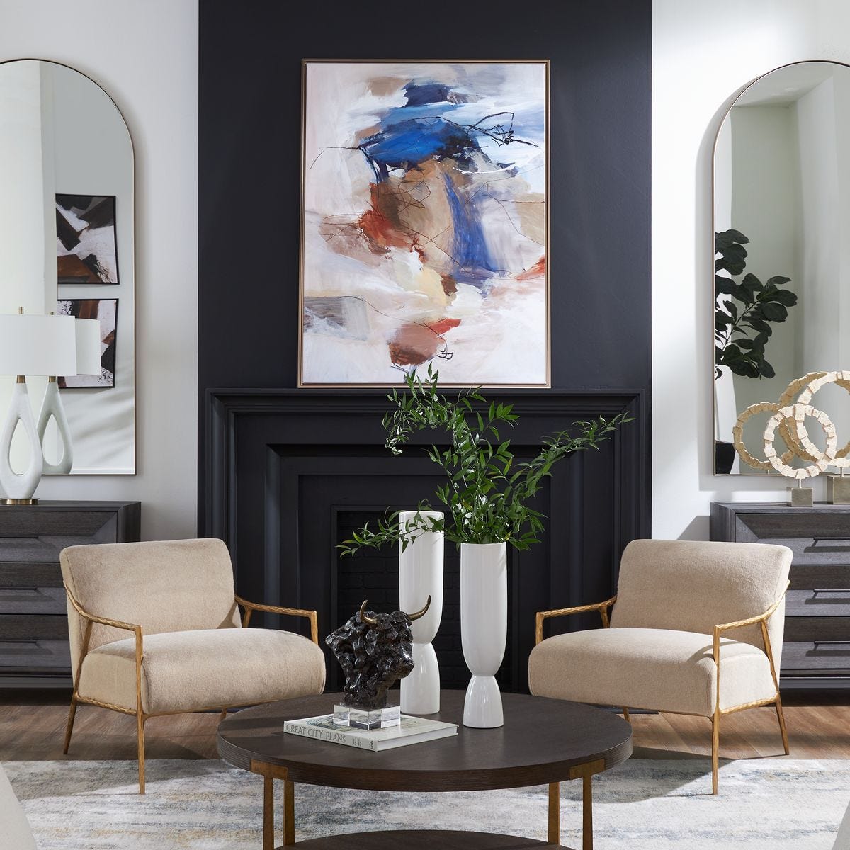 Subtle Nuances Framed Canvas – Art by Uttermost | Sutter & Vale