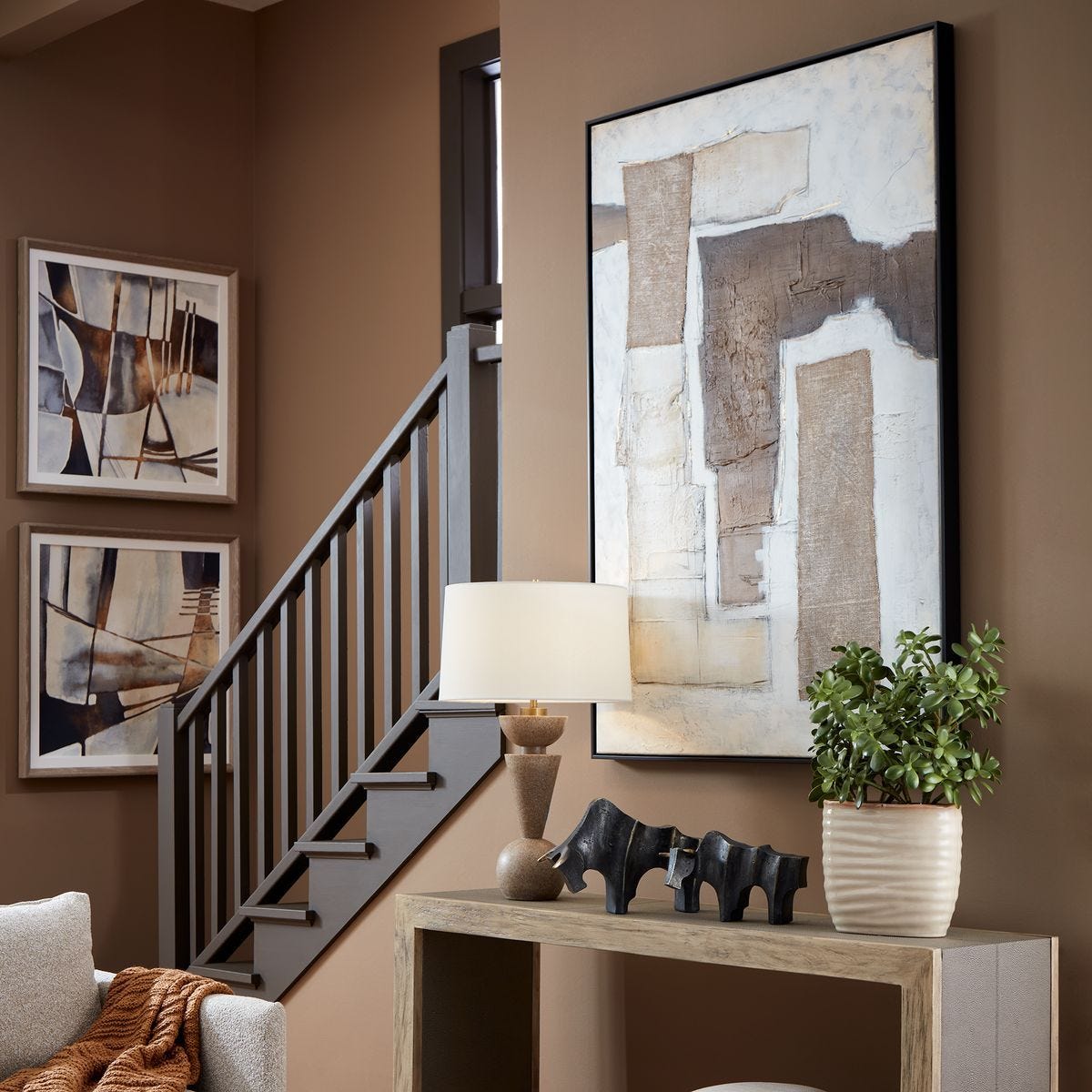 Interference Hand Painted Canvas – Art by Uttermost | Sutter & Vale
