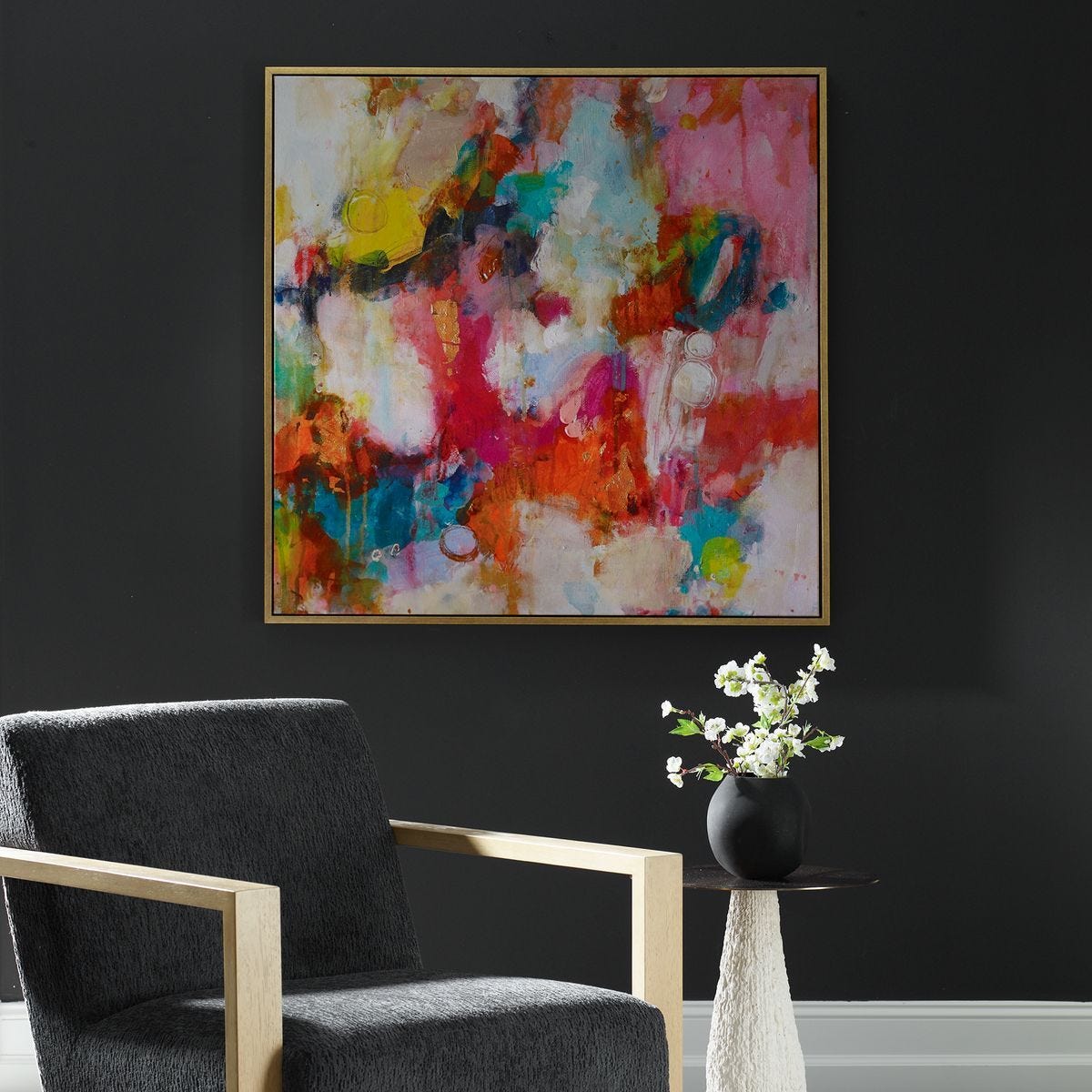 A Colorful Mindset Framed Canvas – Art by Uttermost | Sutter & Vale