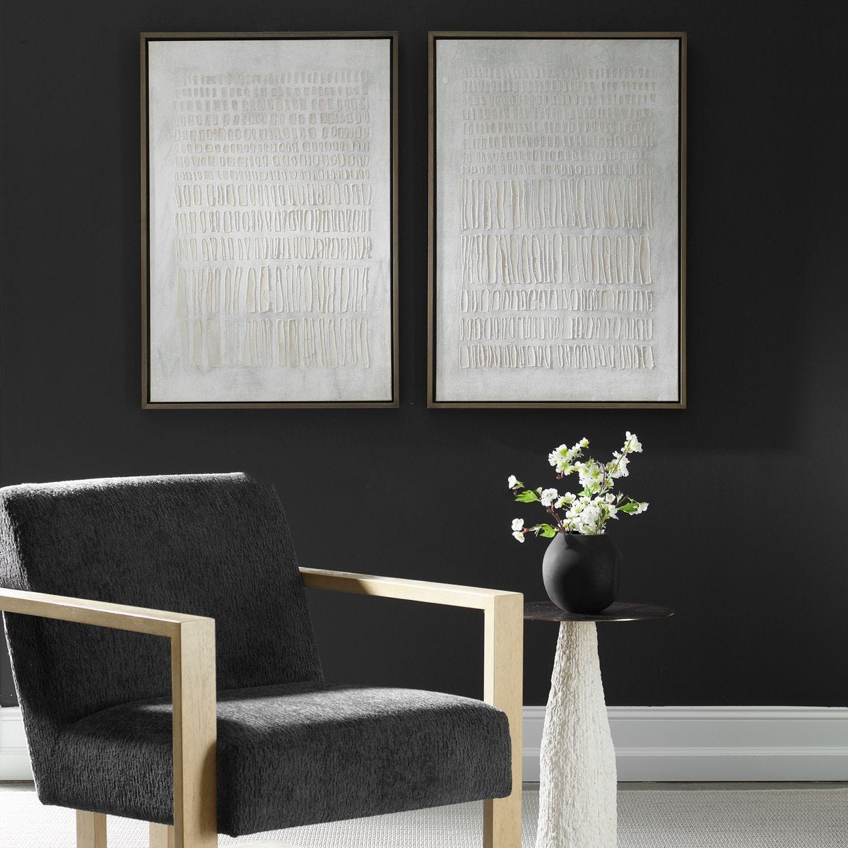 Social Theory Framed Canvases, S/2 – Art by Uttermost | Sutter & Vale