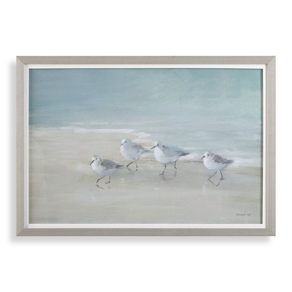 Tranquil Shorebirds on the Sand Framed Print – Art by Uttermost | Sutter & Vale
